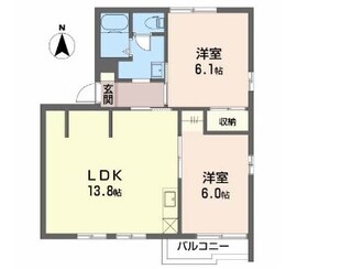 タウニィハヤカワの物件間取画像